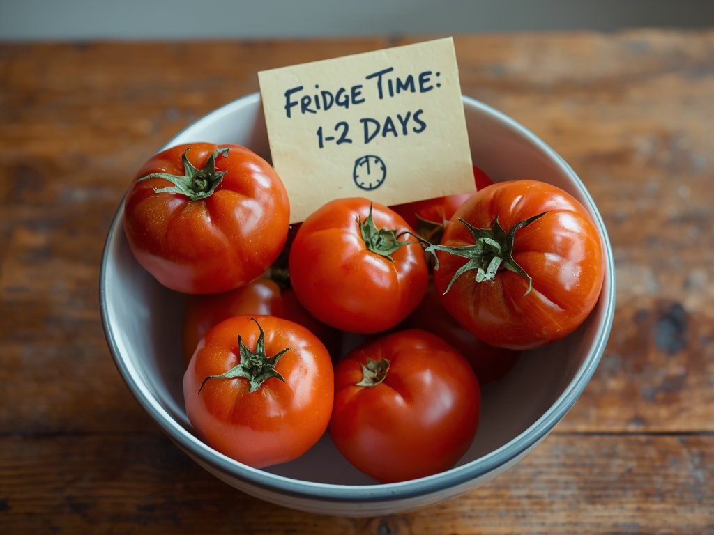 A bowl of overripe tomatoes, slightly soft and deeply red,