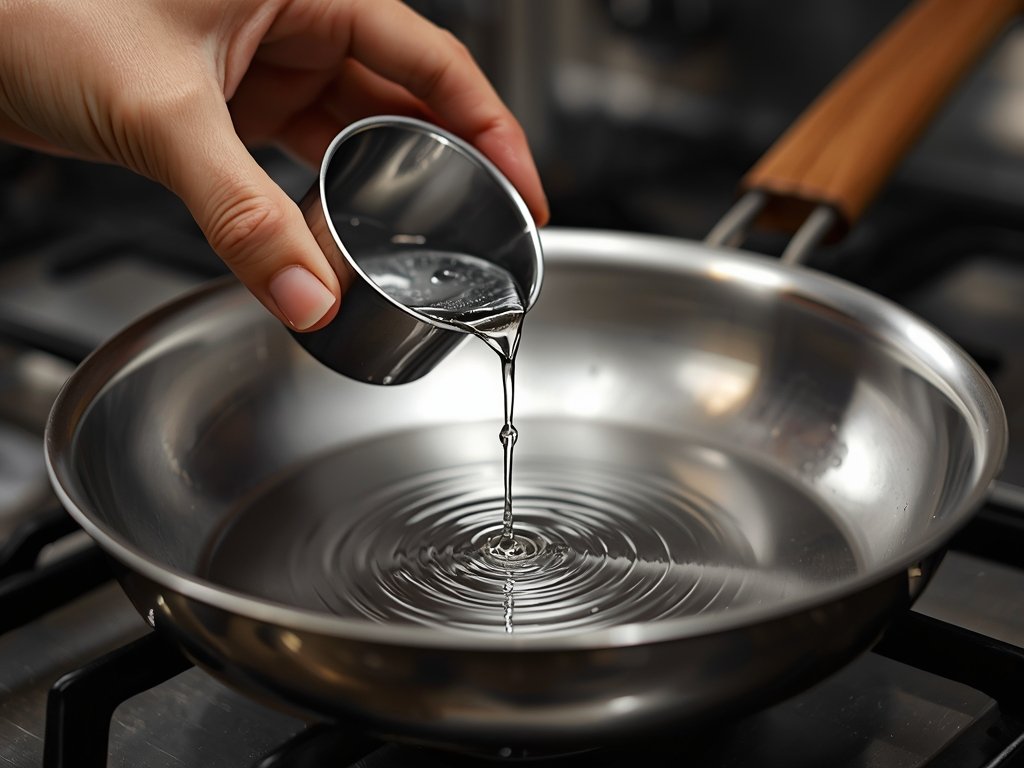 A hand holding a small cup of water, pouring a