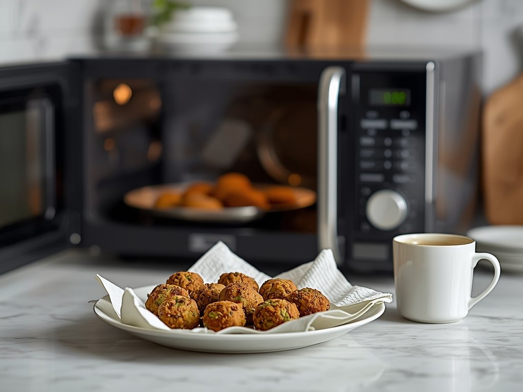 A modern kitchen in San Francisco, with a microwave oven,
