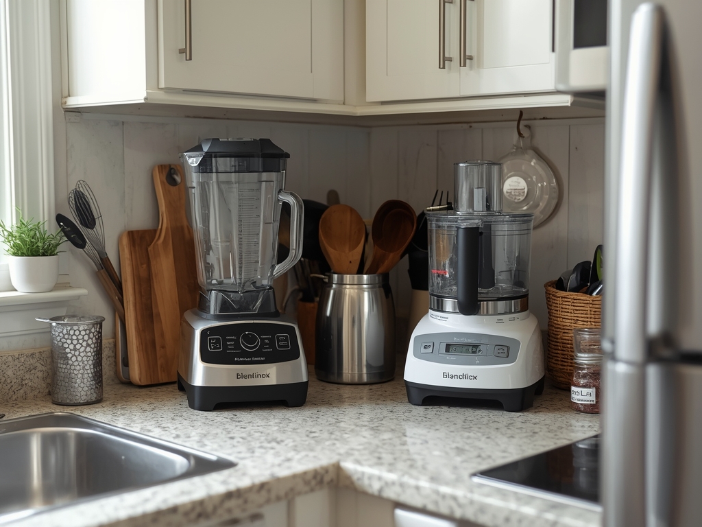 A small, cozy kitchen with limited counter space, featuring a