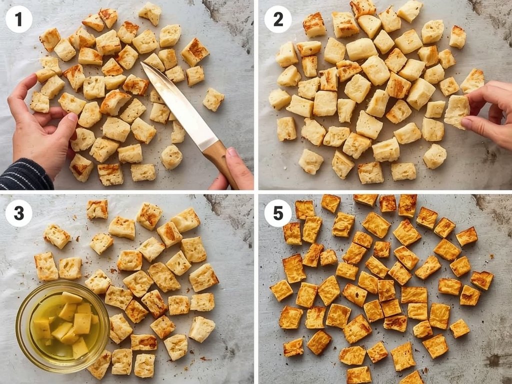 A step-by-step visual guide showing the process of making bagel